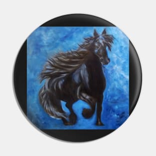 Galloping Stallion Horse Pin