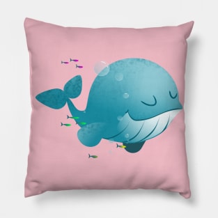 Baby blue whale Pillow