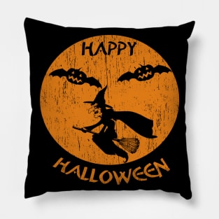 Happy Halloween Witch Pillow