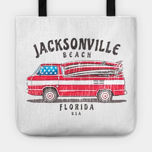 Jacksonville Beach, Florida Patriotic Surf Van Tote