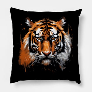 Colorful Tiger Head Pillow