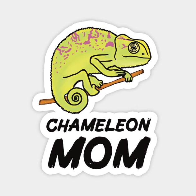 Chameleon Mom for Chameleon Lovers Magnet by Mochi Merch