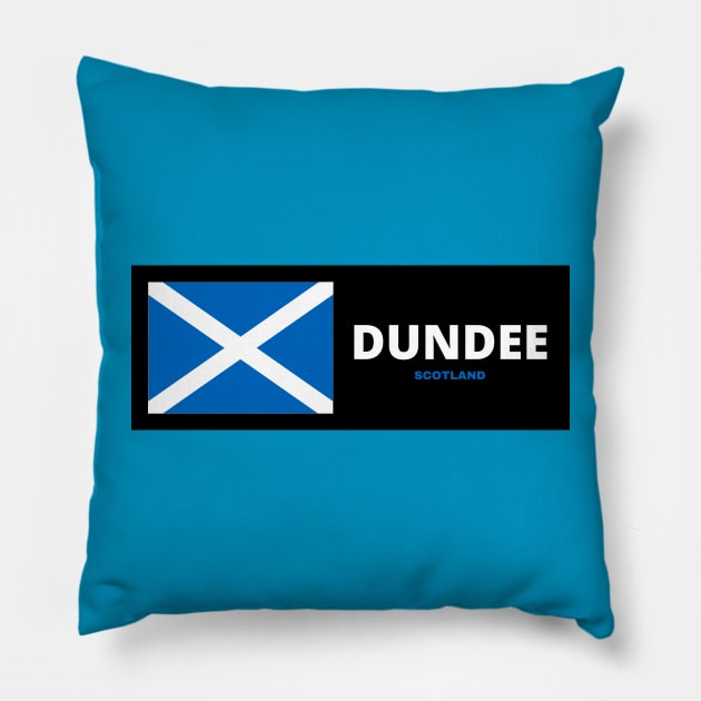 Dundee City with Scottish Flag Pillow by aybe7elf