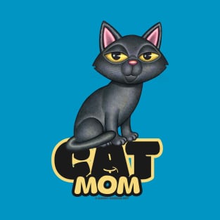 Black Cat Mom T-Shirt