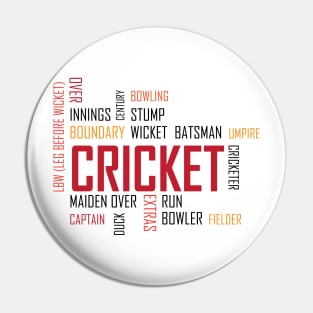 Cricket, Cricket Words Pin