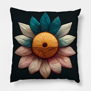 Button Flower Pillow