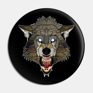 WOLF TATTOONIMAL Pin