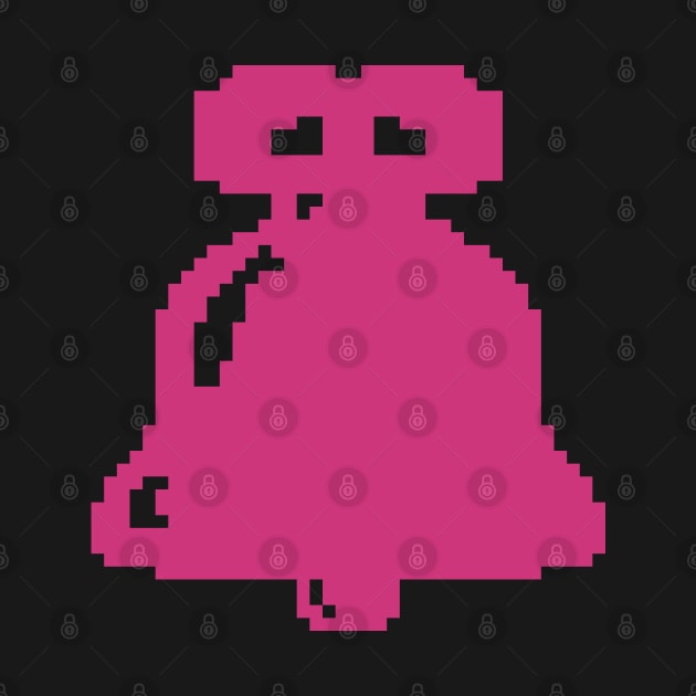 Pink Christmas bell pixel art by Xatutik-Art