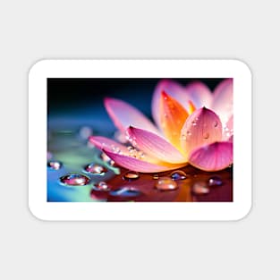 Lotus Flower Petal Nature Serene Calm Magnet