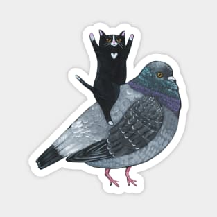 Pigeon Ride Magnet