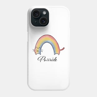 Rainbow cat purride Phone Case