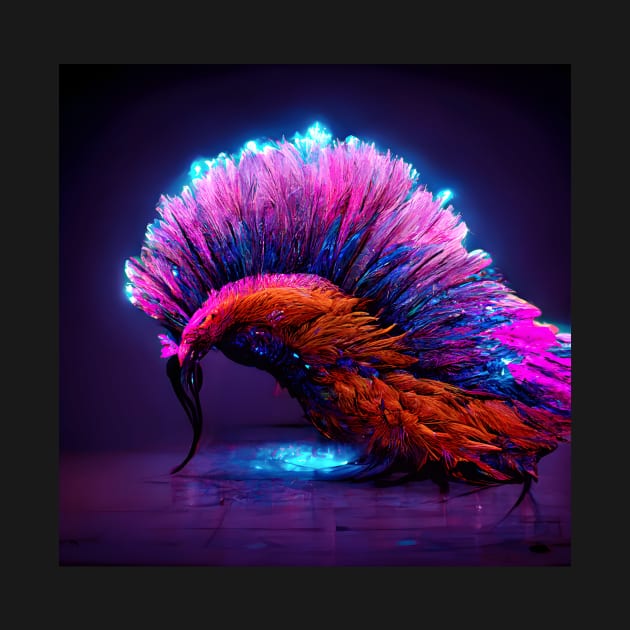 Colorful Peacock Version 3 by inner illusion ai