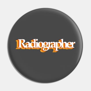 Radiographer - retro design Pin