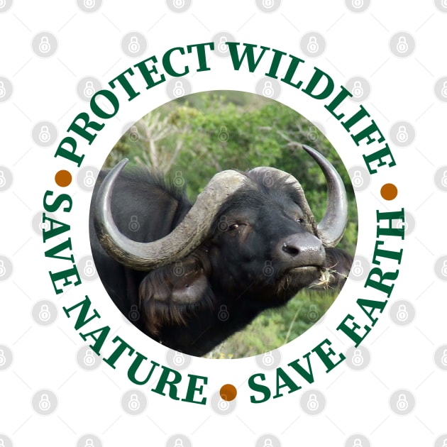 Wildlife Conservation Earth Day Buffaloes by PathblazerStudios