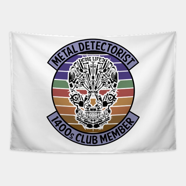 Metal Detectorist - 1400s Club Member Tapestry by Windy Digger Metal Detecting Store