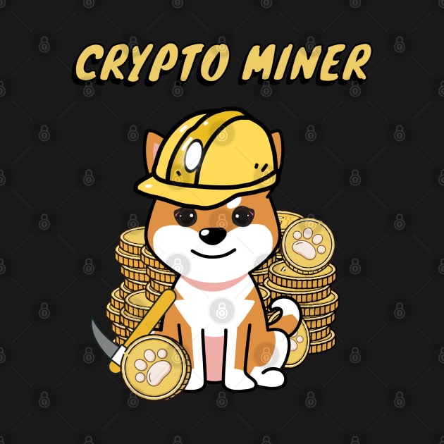 Cute Orange dog is a crypto miner by Pet Station