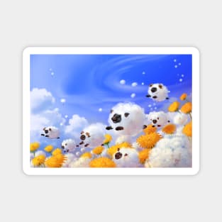 Dandelion sheep Magnet