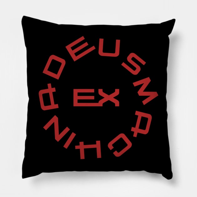 DEUS EX MACHINA Pillow by DEMON LIMBS