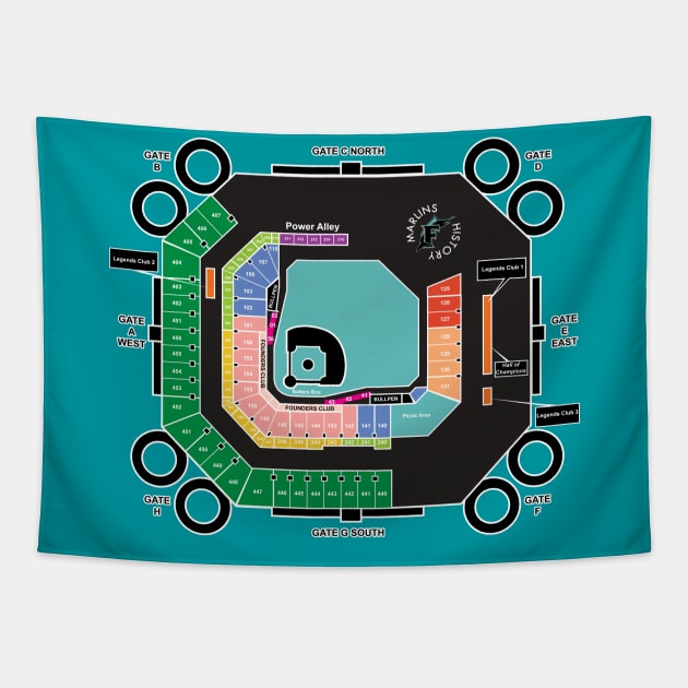 Pro Player Map 2003 Tapestry by Fish & Cats Shop