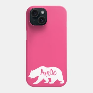 Auntie Bear Gift for Aunt Phone Case