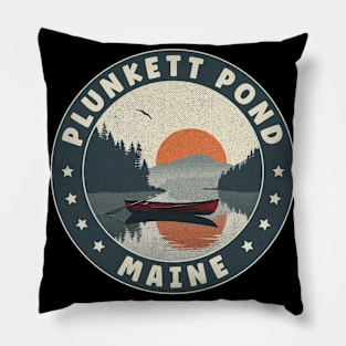 Plunkett Pond Maine Sunset Pillow