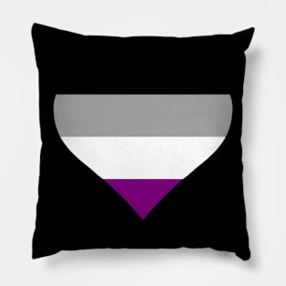 Acesexual Flag Heart Pillow