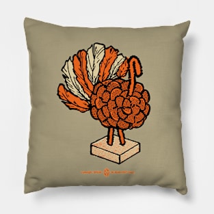 Vintage Pinecone Turkey Pillow