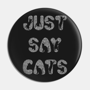 Cat Lovers Cute purr paws meow tees Pin