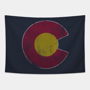 Retro Colorado Flag C Tapestry