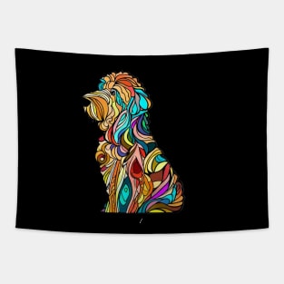 Minimalist Art Deco Goldendoodle T-Shirt Tapestry