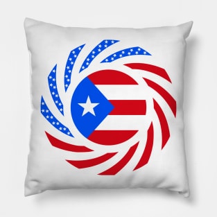 Puerto Rican American Multinational Patriot Flag Pillow