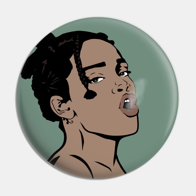 Riri Smokes Pin by Zozi Designs