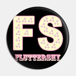 My little Pony - Fluttershy Initials Pin