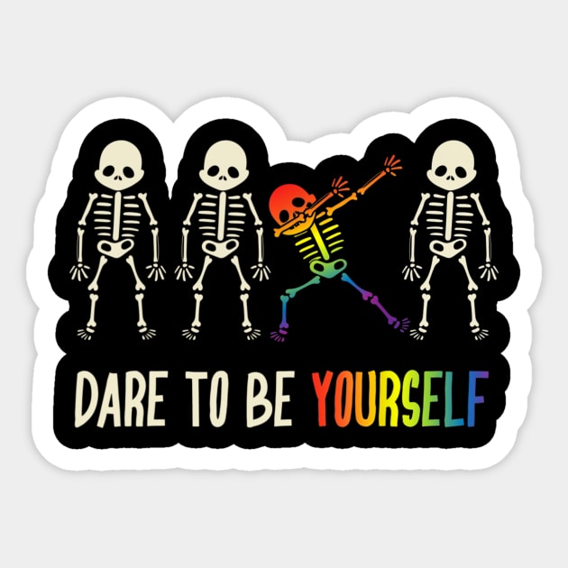 Dare To Be Yourself Art | Cute LGBT Pride Design Gift Tank Top Dare To Be Yourself Art | Cute LGBT Pride Design Gift Tank Top