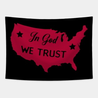 In God We Trust Tapestry
