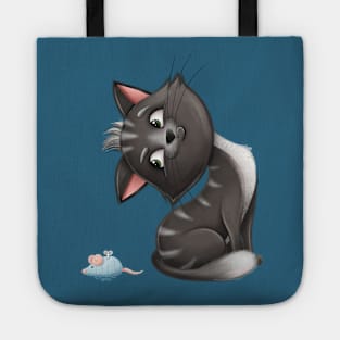 Cute Cartoon Cat Tote