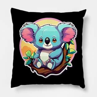 Koala Bear Illustration Pillow