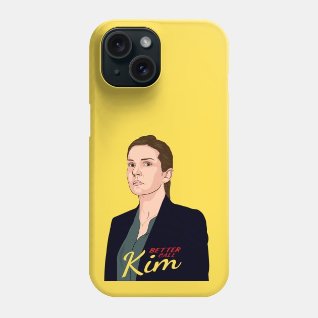 Better Call Kim - Vector Illustration of Kim Wexler from Better Call Saul Phone Case by Adzaki