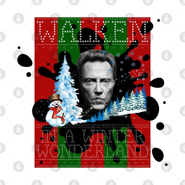 Walken In A Winter Wonderland Christmas Knit by joeysartworld