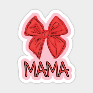 MAMA T-Shirt With red tie Magnet