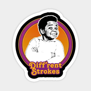 Diff'rent Strokes  // Retro 80s Aesthetic Fan Design Magnet