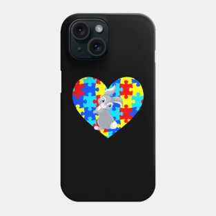 Autism Day rabbit Phone Case