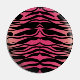 Tiger Skin Striped Pattern in Raspberry Pink Pin