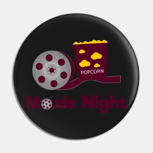 Retro movies night Pin