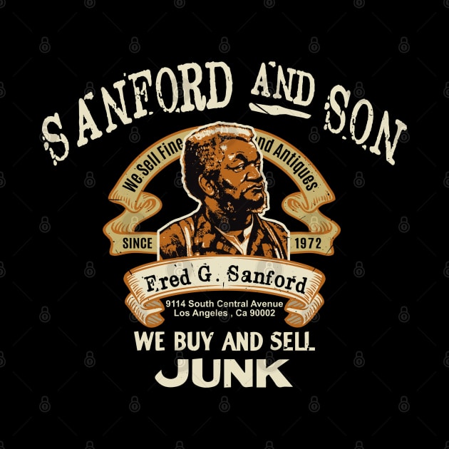 Fred Sanford Seller of Fine Second Hand Junk Sanford and Son by Alema Art