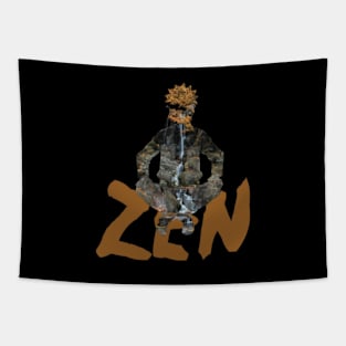 N-Zen Double Exposure Effect Tapestry