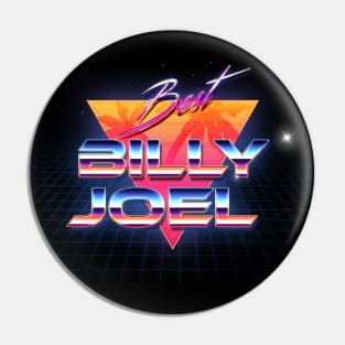 Billy Joel Retro Crome Art Pin