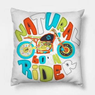 Natural Born Rider Pillow