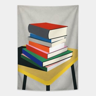 Books On The Table Tapestry