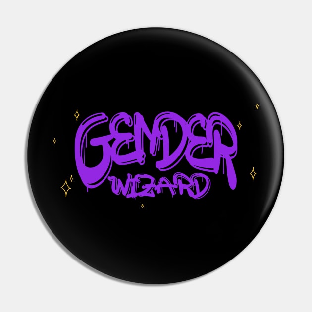 Gender Wizard Pin by FindChaos